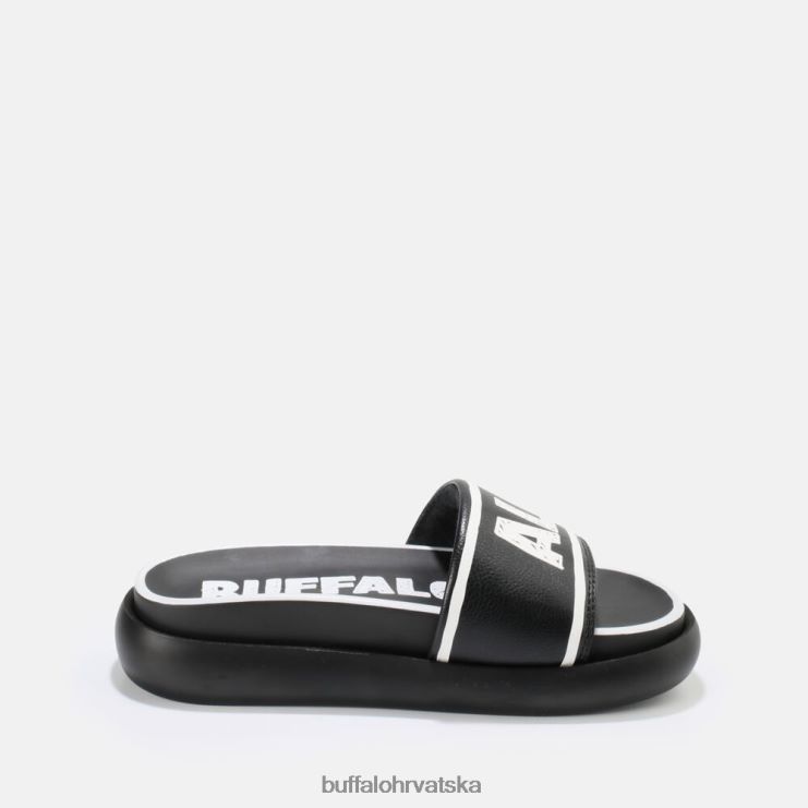 crno bijeli Buffalo rey slide vegan |slajdova TDD6T730